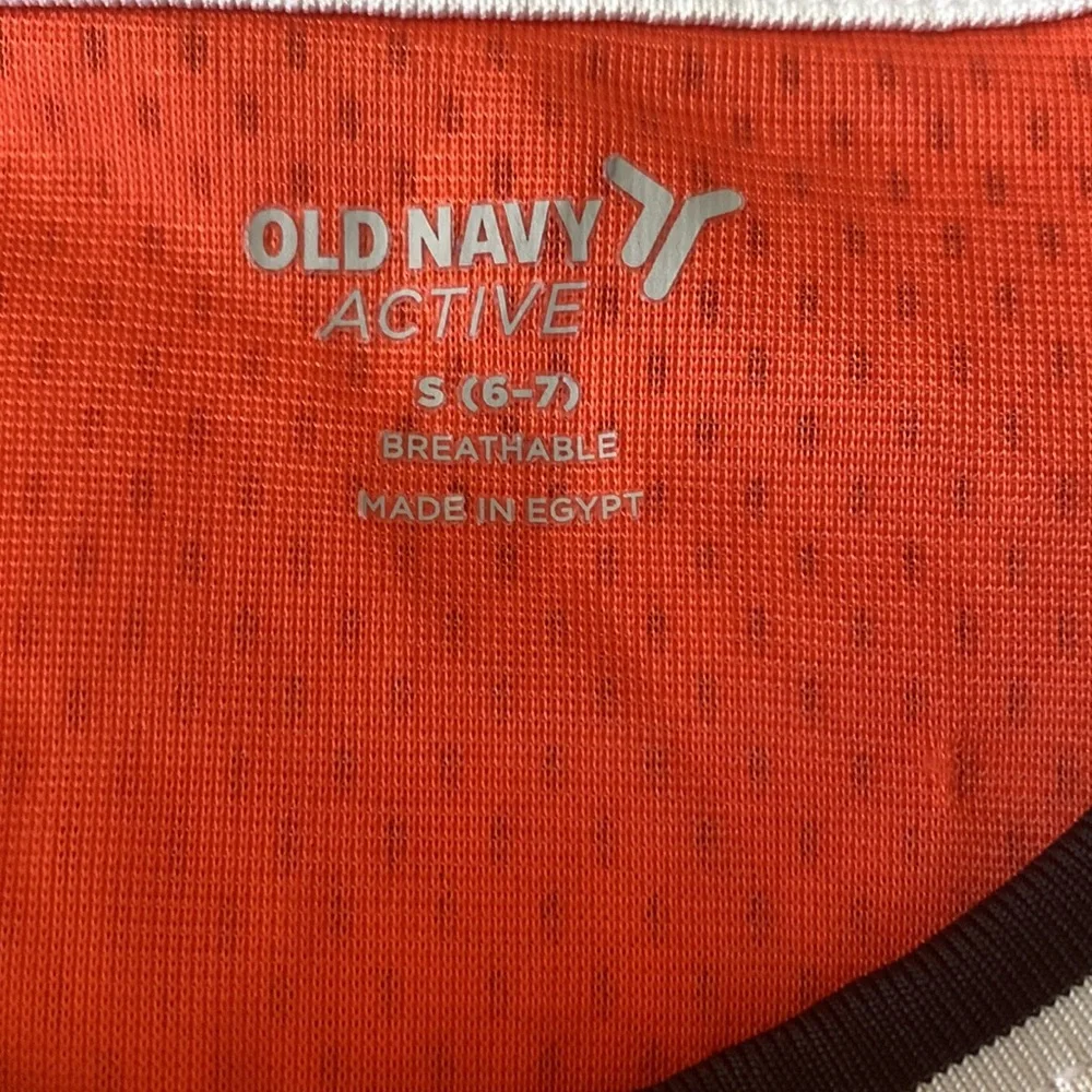 NWOT Orange Kids Basketball Graphic Jersey Size 6/7